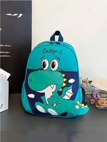 Customized Backpack With Personalized Name Or Holiday Message. Customize Your Own Backpack. Fashionable, Cute, Kawaii And Versatile Multi-Pocket Unicorn Dinosaur Three-Dimensional Printed This Is A Lightweight Backpack, Very Suitable For Girls - Suffix - View 9