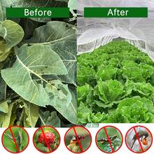 Zanzariera – Rete protettiva da giardino a maglie fini per ortaggi, piante, fiori, raccolti, aiuole rialzate, coperture per file per proteggere da parassiti come uccelli, cervi, scoiattoli, ecc. - Bianco - Visualizzare 4