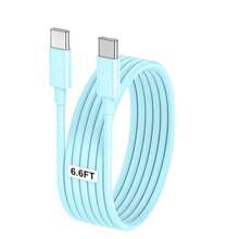 USB C 转 USB C 快速充电线 60W、车载充电器充电线、USB C 转 Type C 充电数据线兼容 16/17/17 Pro/17 Pro Max/iPad Pro/Air、手机充电器线兼容三星 Galaxy S25/S24/S23/S22/S21/S20 系列及更多 Type C 设备 - 多色 - 查看 18