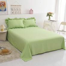 Cooling Mattress Pads - Washed Cotton-blue - View 2