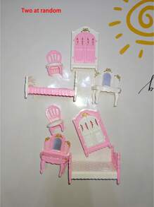 1 件娃娃屋家具及配件套装娃娃屋家具套装迷你娃娃屋家具 1 12 比例卧室客厅浴室家具配件(部分配件随机/颜色随机) - 彩色 - 查看 12