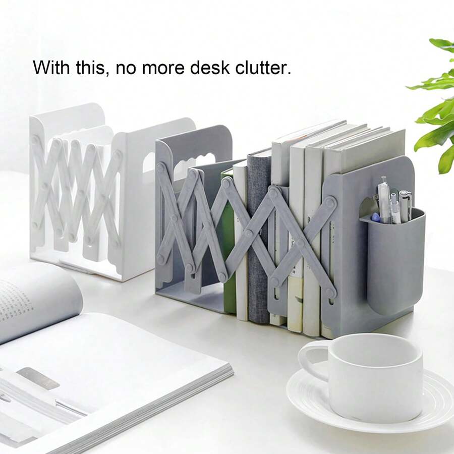 可调节防滑桌面书架，适合存放厚重书籍，可扩展书籍存储，重型书柜，适合办公室、家庭和学校使用