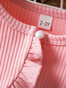 Young Girl Floral Dress With Cardigan Spring Summer Casual Outfits Princess Girls Dresses Suitable For Outdoor Holiday Wear - 粉色 - 查看 3