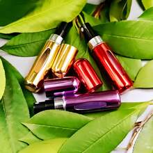 Three-Pack Perfume Bottle,Purple + Gold + Bright Red, Can Hold 5 Ml, Small And Exquisite, Easy To Carry