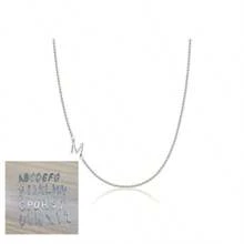 1 件精致金色首字母项链时尚侧身 26 字母吊坠锁骨项链女士