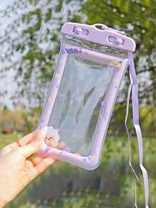 Bolsa impermeable para teléfono - Funda flotante con pantalla táctil para nadar y parque acuático - Estuche para teléfono con láser - Multicolor - Ver 18