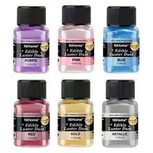 Edible Glimmer Powder Glitter Luster Dust Food Decorating Sprinkle Glimmery Dust For Drink Wine Beverage Cake Candy Dessert Bakery Restaurant Vegan