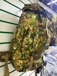 Waterproof Military Camping Trail Cargo Backpack 80 Liters - Digital Forest - View 2