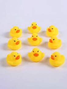 12/24 件彩色橡胶鸭子玩具，小鸭子洗澡玩具，适合夏季海滩、泳池活动、派对礼物 - 彩色 - 查看 1