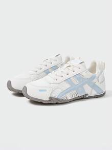 MASKERT 女士多功能时尚休闲鞋平底鞋网面穿孔休闲鞋日常搭配休闲鞋透气舒适