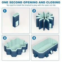 Non-Inflatable Swimming Pool, No Installation Required, Open-Style, Ready To Use, Large Outdoor Family Pool - Multicolor - View 9
