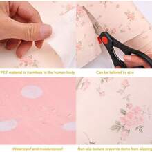 Verve Non-Adhesive Cabinet Liners And Shelf Paper Protectors, Bedroom Drawer And Refrigerator Liners - 30x300cm, 3 Rolls