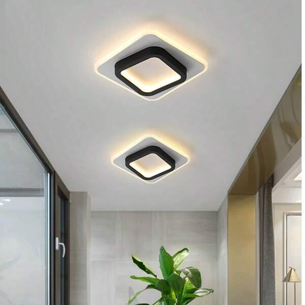 Nordic Style Simple Circular Aisle Light Modern Luxury Indoor Ceiling Light Living Room Restaurant Bedroom Decor Ceiling Lamp Home Villa Hotel Creative Lighting Ceiling Light Energy-Saving LED Lighting Fixtures