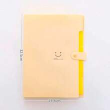 pasta de Arquivo A4 sanfonada colorida organizadora expansível de documentos 5 divisória - 2147 verde - Visão 4