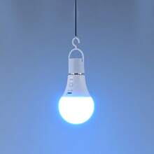 1 个 USB 可充电 E27 灯泡，无线 RGB 光源灯泡，LED 变色灯泡带遥控器，适用于户外运动、露营、钓鱼、应急、酒店、帐篷