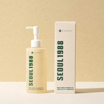 K-Secret SEOUL1988 Cleansing Oil: Pine Cica 1% + Probiotics 200ML - Cica And Probiotic Cleansing Oil