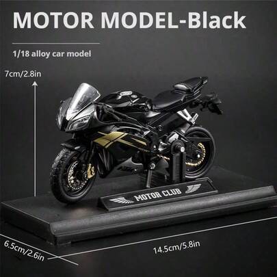1pc Alloy Motorcycle - Kawasaki HR2 - Upgraded Heavy-Duty Motorcycle Toy, Toy Car, Boy Toys, Fashion Same Model, Holiday Gift, Birthday Gift, Perfect Gift, Accessory, Toy, Easter Gift, April Fool's Day Gift, Halloween Gift, Christmas Gift