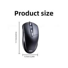Acer M119 Wired Mouse, Ultra-Light Silent, Office/Gaming Desktop/Laptop Business/School Mouse, USB Optical Mouse With Ergonomic Natural Grip Design