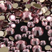 Mix Size SS4-SS20 1440pcs Multiple Colors Non HotFix Glass Rhinestones Gold FlatBack Nail Art Loose 3D Decorations Decals DIY Quanlity Glitter Stones Accessories - Multicolor - View 35