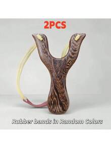 Professional Slingshot Kit With Free 100 Clay Ammo - Solid Wood Catapult For Outdoor Survival Training/Camping, Ergonomic Grip Hunting Gear, Christmas Gifts For Women Men Minor - Multicolor - View 22