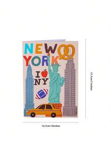 Opjoys 1pc 3D City Architecture Greeting Card, "I Love London" 3D Greeting Card, Commemorative Card (For Friends), City Souvenir Card, Gift For Her, Birthday 3D Card, Thanksgiving Card, Anniversary Card, Mother's Day Card, Christmas Card - Multicolor - View 9