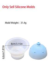 硅胶香薰扩散器模具，DIY手工蜡烛杯扩散器石膏树脂收纳盒工艺铸造模具，树脂香薰扩散器，家居装饰，房间装饰，派对和节日装饰 - 彩色 - 查看 15