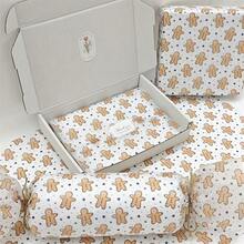 60/30/10 Fogli di carta sottile con motivo uomo pan di zenzero natalizio - 50,8x35,56 cm con disegno pan di zenzero e pois, leggera protezione per imballaggio regalo, protezione per articoli fragili, decorazioni natalizie (righe a bastoncino di zucchero, stelle blu), decorazioni pan di zenzero, confezione festiva, stile festivo, confezione stagionale, decoratori festivi, organizzatori di feste Natale Decorazioni natalizie Pigiami natalizi Regali di Natale Decorazioni natalizie