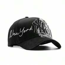 Gorra New York Skeleton Premium Negra Premium Hats Moda Negra The Dandy Hats. - Negro - Ver 2