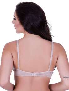 Basic Bra With Lace Cups - Beis - Ver 4