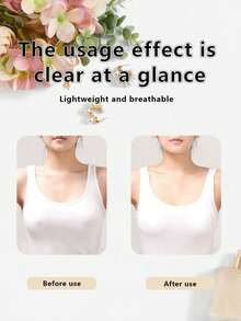 50/100 件布质乳贴 隐藏式女用乳贴 花瓣式隐形胸罩胸贴贴片 - 彩色 - 查看 6