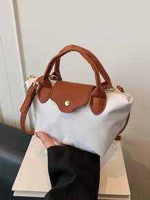 新款女士尼龙休闲纯色手提包、单肩包、斜挎包