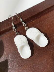 1 对逼真的卡通镂空木屐风格耳环，可爱创意耳环适合日常佩戴，男女通用 - 洞洞鞋耳環 - 查看 15