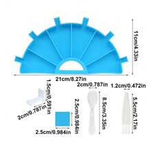 9pcs/15pcs Diamond Painting Multi-Function Tools Set: Diamond Painting Pen, Diamond Storage Tray, Diamond Embroidery Sieve, Diamond Painting Disc, Nail Art Dotting Tools - Purple - View 4