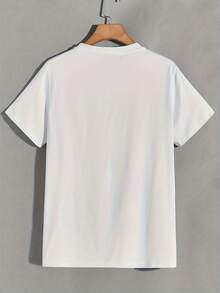 Empowering Women's Sports Tee - Print, Casual Round Neck, 100%, Medium Stretch, Short Sleeve - Ideal For All Seasons - White - View 5
