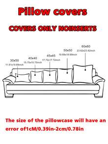 Halloween Throw Pillow Covers 18x18 Inch Set Of 2 Halloween White Ghosts Embroidered Pillow Cases Thanksgiving Home Party Fall Decor Pillowcases Square Cushion Covers - Orange - View 7