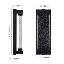 Arlgsite Black Aluminum Finish Outdoor Wall Light With Bubble Crystal Glass, LED Light Source, 3000K Warm Light, Weatherproof Exterior Sconce For Patio, Porch, Or Garage (1-Pack) - 黑色 - 查看 10