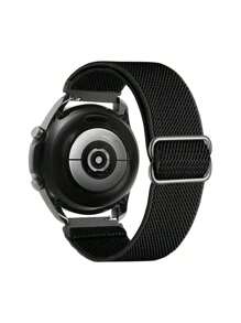 2pcs 18mm20mm22mm Quick Release Band Compatible With Samsung Galaxy Watch 7/4/5/6 40mm44m/6 Classic 43mm 47mm/Active 2/Gear S3 Classic Band, Elastic Loop Nylon Watch Band For HW Watch GT5 GT4 41mm 46mm/GT2/GT 3 42mm 46mm/HW Watch 4 Pro/GT 5 Pro Strap,Adjustable Elastic Nylon Wristband Bracelets Compatible With Apple Watch Band 49mm 46mm 45mm 44mm 42mm 41mm 40mm 38mm For Woman Man - Black+Dark Gray - View 2