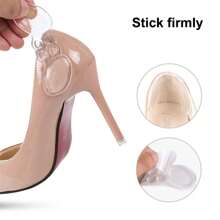 5 pares, almohadillas para el antepié y el talón - plantillas de silicona transparente, plantillas cómodas, adecuadas para estar de pie, actividades al aire libre, senderismo, baile, deportes - plantillas suaves y antideslizantes, plantillas cómodas para tacones altos, protección de suela de gel suave para hombre y mujer para verano, playa, viaje