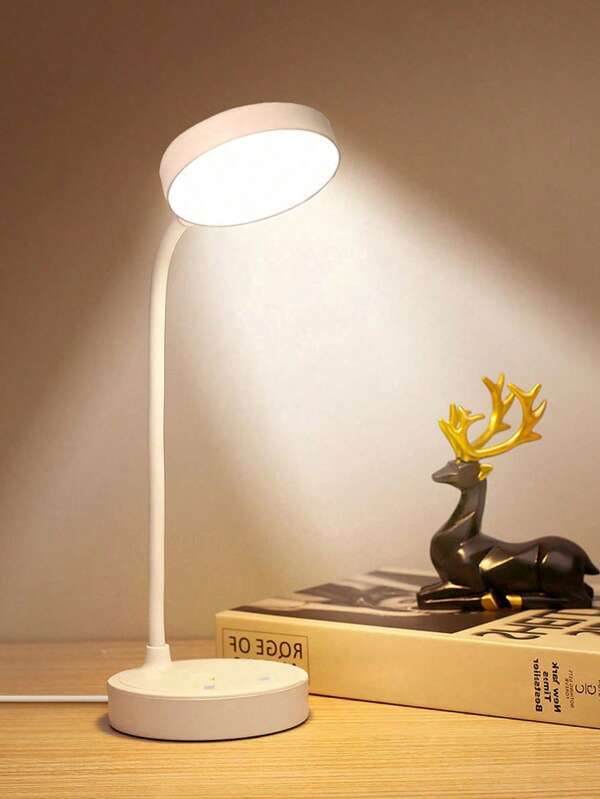 1pc Led Table Lamp, Usb Powered Reading Light, Continuously Adjustable Brightness Decorative Night Light Back To School