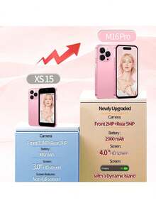 SOYES ONEMYTH M16 Pro 3G迷你智能手机来了！它拥有4.0英寸高清全面屏，内置2000毫安时大容量电池，续航更持久。2GB RAM + 16GB ROM的存储组合，带来流畅无卡顿的运行体验。它搭载安卓10.0系统，支持双卡双待。 - 灰色 - 查看 9