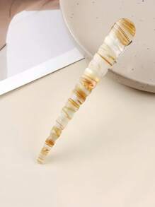 1 件女士创意个性化发夹，新款 PVC 不对称条纹简约百搭发夹，适合日常、通勤、校园、派对、度假、旅行、摄影、爪夹、发夹、发夹、发夹、发夹、发夹