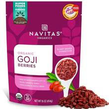 Navitas Organics Goji Berries – For Smoothies, Trail Mix, Baked Goods, Oatmeal & More – Vitamin A, Antioxidants, Fiber – Wolfberry - USDA Organic, Non GMO, Gluten Free, Vegan (8oz.Bag, 8 Servings) - 1 磅(1 包) - 查看 1