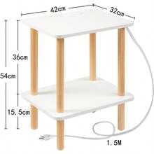 Nightstands - Blanco - Doble capa - Ver 3