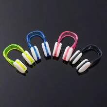 6 pièces Pince de nez pour la natation, douce, confortable, anti-étouffement, anti-glissement de particules, nouvelle variété de couleurs complète, pince de nez étanche (couleurs envoyées au hasard) - Multicolore - Voir 4