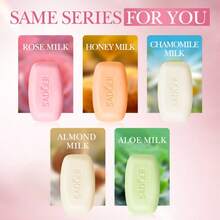 1块玫瑰蜂蜜香氛洁面皂，深层清洁，丝滑不干燥，控油，含烟酰胺，清洁不干燥，洗后不紧绷，持久留香，可用作洁面皂、沐浴皂、卸妆皂，手工皂，适合所有肤质。 - 彩色 - 查看 10