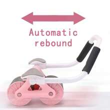 1pc Unisex Abdominal Wheel (With Mat), Self-Rebound Ab Roller With Elbow Pad, For Core Strength Training, Fat Burning, Abdominal Slimming, Fitness