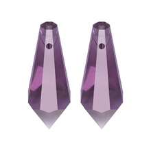 5个/包 14*38mm 单孔锥形悬挂配件,适用于DIY窗帘、窗饰、照明、烛台、阳光捕捉器 - 14*38mm中南柱(5顆) - 查看 17