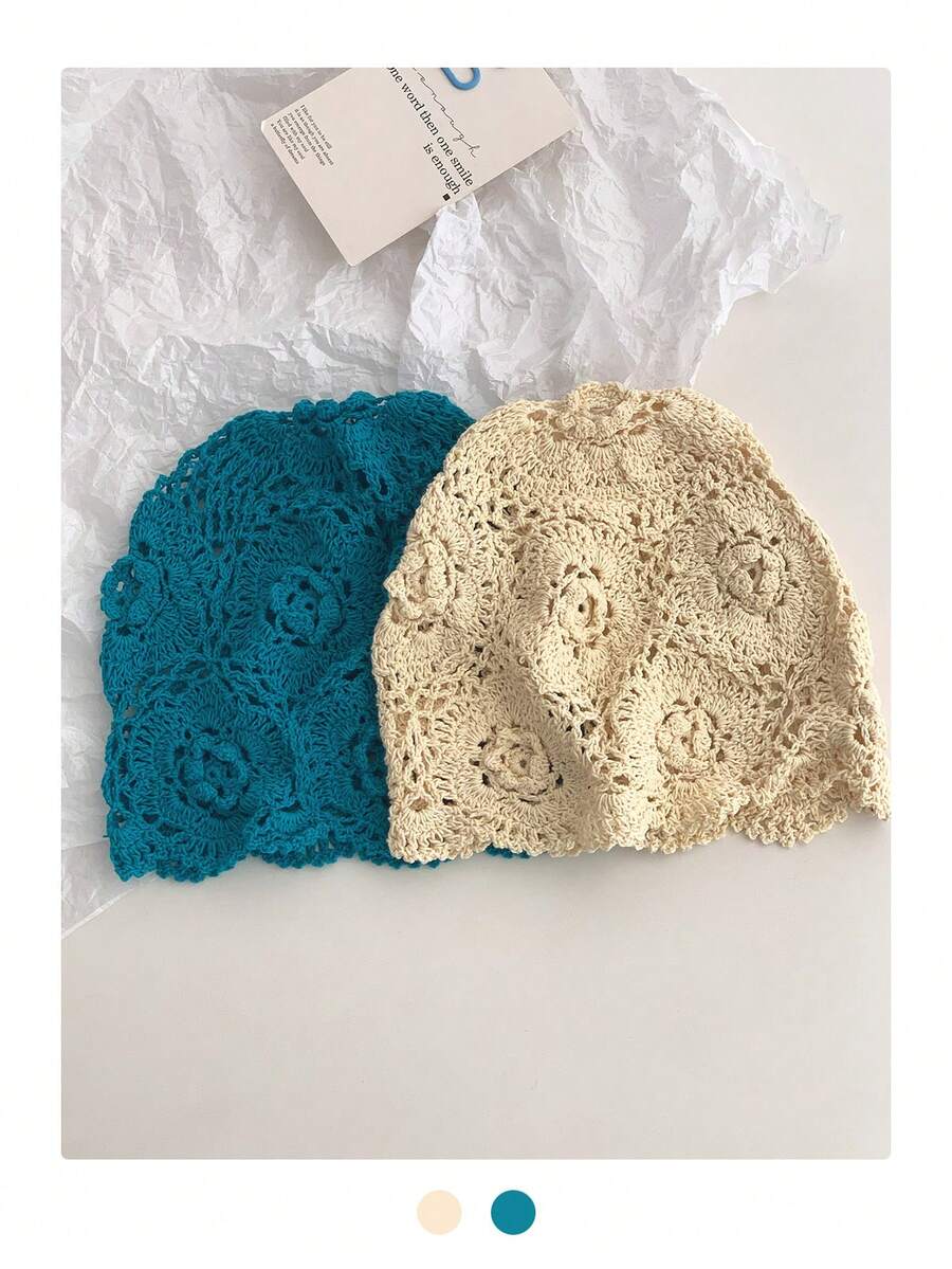 1 件 AA 宽松花卉蕾丝帽