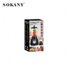 SOKANY185 Multi-Function Juicer, Fresh Juice Maker. Equipped With Grinding Cup, 2-In-1 Blending & Grinding Function. Two-Speed Adjustable Temperature Control, Powerful Motor, 1.6L Large Capacity. Suitable For Juicer/Cooking Machine/Food Supplement Machine/Ice Crusher/Coffee Bean Grinder.