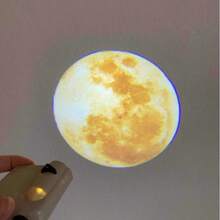 1pc LED Mini Plastic Projector, Interesting Starry Sky Home Projection Device - Beige - View 3